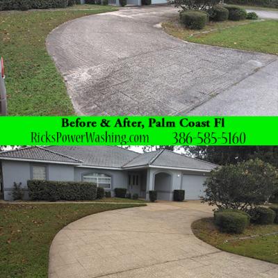 Power Washing Paver Driveway2