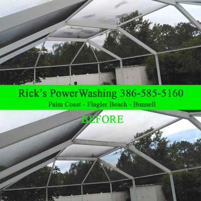 Pool Cage Cleaning 2