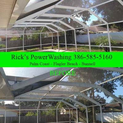 Pool Cage Cleaning 4